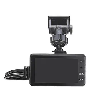 MT208 Dual Lens Motocyklové HD DVR Dash Cam Přední a zadní videorekordér Sportovní kamera G-senzor