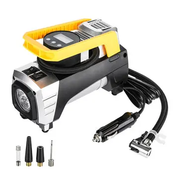 12V Těžký Digitální LED Objemový Vzduchový Kompresor Auta Motocykl Nafukovač Pneumatík 73PSI