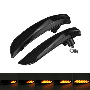 Párové kuřecí dynamické LED blinkry žluté pro Prod Kuga Ecosport 2013-2019