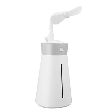 Baseus 380 ml 12H Luftbefugter Aroma Æterisk Olie diffuser med USB-vifte Lampe til Bil Hjem Kontor