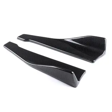 2stk 48cm Carbon Fiber Universal Anti-Scratch Bil Bagkofanger Læbbe Vinkel Splittes Mudguards