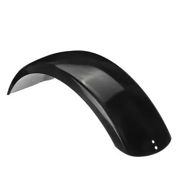 6,1 tommer motorcykel bagtilvænget rustfrit stål trailer hjulkasse til Harley Bobber Chopper Sort