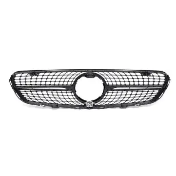 Sort Diamond Front Grill Til Mercedes Benz GLC W253 GLC300 GLC350 2015-2019