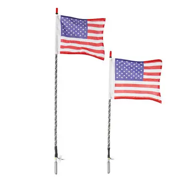 12V 30-45W/35-55W 3FT/4FT 240LED/300LED 5050 RGB bluetooth-flagstangslampe APP-kontrol til Jeep UTV ATV-motorcykel