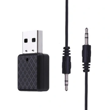 Trådløs USB bluetooth 5.0-modtager / sender dongle adapter 3,5 mm AUX til PC-computer TV Bil Musikanlæg