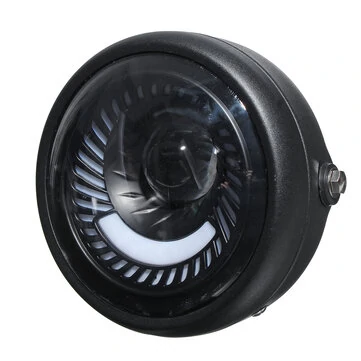 12V 7 Tommer Motorcykellygter LED Retro Forlygte Vinkel Front Universal