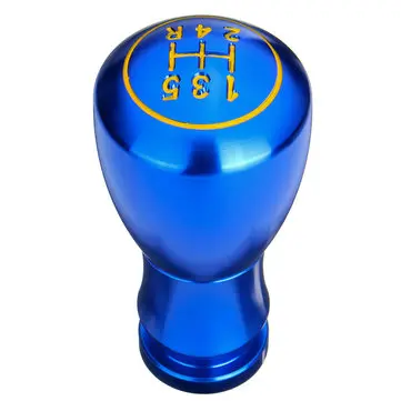 5 Hastigheds Universal Aluminium Gearskifteknop 12 10 8mm Adaptere