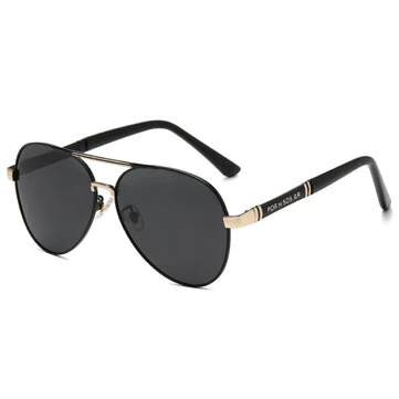 Mænds polariserede solbriller klassisk mode metalramme pilot solbriller til rejser surfing kørsel fiskeri UV400