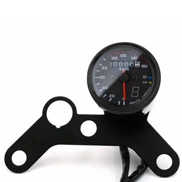 12V Motorcykel LED Odometer Speedometer Tachometer Speedo Gauge