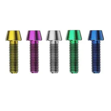 M5 x 16 mm Titanium Ti Seks-kantet Keglet hovedbolt Skrue Cykler Cykler Stæmmebolt