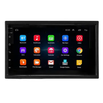 7 tommer 1DIN til Android 8.1 Bil Stereo Radio Quad Core 2+32G WIFI GPS AM Flytbar Touchscreen Understøtter DVR Bakkamera