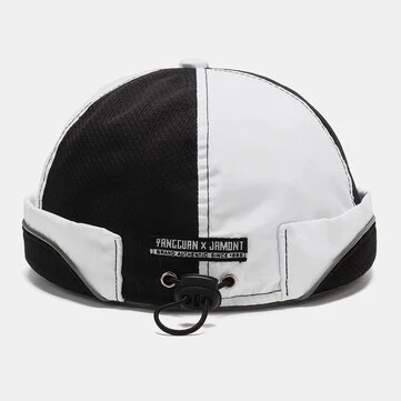 Collrown Åndbar Mesh Skull Cap Brimless Huer Med Knapper Justerbar Elastisk Bånd