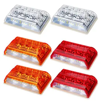 LED Side Marker Lys Indikator Lamper 24V 6500K Hvid 2 stk til Lastbil Van Pickup Trailer