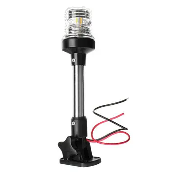 12V-24V Marine Båd Ponton Fold LED Navigations Agterpæl Lys 360 Grader