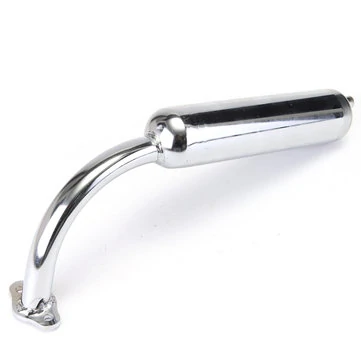 Motorcykel Chrome udstødningsrør 2-Takt 49cc 60cc 66cc 80cc motoriseret cykel