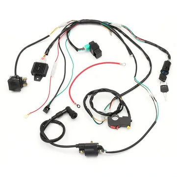 Ledningsnet Loom Solenoid Coil Rectifier CDI til 50cc 70cc 90cc 110cc 125cc ATV Quad Dirt Bike