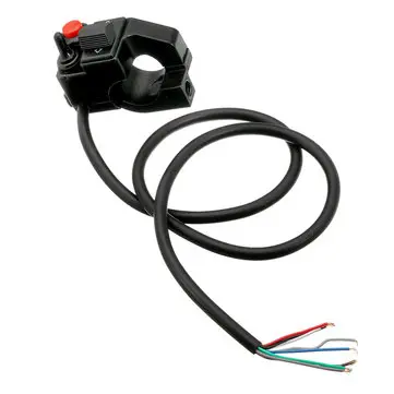 7/8 tommer 22mm Styrbjælke Montering Trykknap Horn Beam Blinklysafbryder til Motorcykel