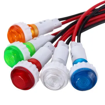 12V 10mm LED Dash Dashboard Panel Indikator Advarselslys Lampe