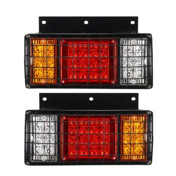 2PCS LED baglygter baglygte baglygte til 24V Trailer Lastbil Caravans Båd