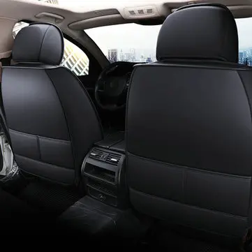 Slidstærkt PU-læderbilsædehynde til bil med fem sæder