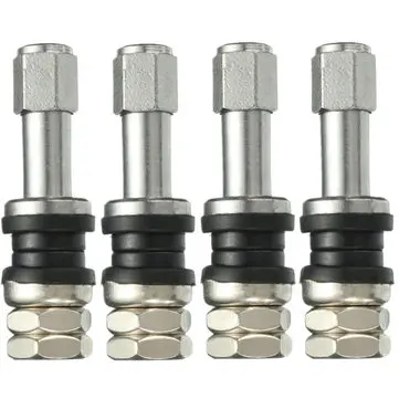 4X Universal TR43E Metal Klemme i slangeløs dækhjul Schraderventil