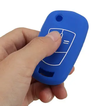 2-knaps silikone nøgletui-cover til Vauxhall Opel Corsa D Astra Zafira Vectra Signum