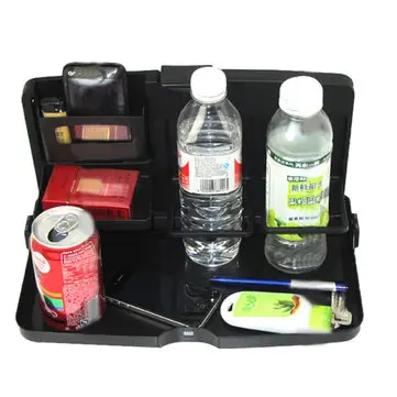 SHUNWEI Bilsæde Bagudfoldbart Multilags Mad- og Drikkebordsholder Multifunktionel Telefonholder