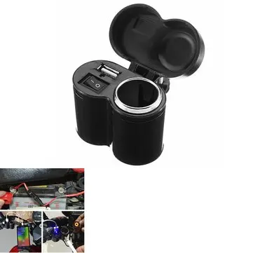 12/24V Vandtæt Motorcykel USB Strømport Stikkontakt Oplader