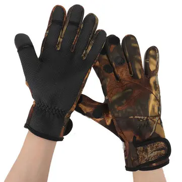 Universal udendørs ridning varme antiskrid vandtætte motocross fiske motorcykelhandsker