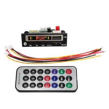 2V bluetooth 5.0 MP3 Decode Board Lydmodul USB TF Radio Til Bil+Kontroller