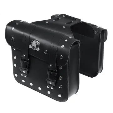 Motorcykel PU læder side taske saddeltasker til Harley Sportster XL883 XL1200