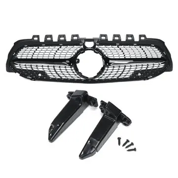 Diamond frontgrill med kamera til Benz W177 A250 A200 A35 AMG 2019+