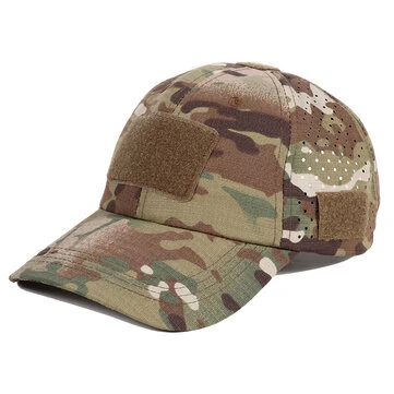 1 stk Mænd camouflage baseball cap med krog og løkke sommer åndbar solhat til fiskeri vandreture udendørs sport let at holde solbriller