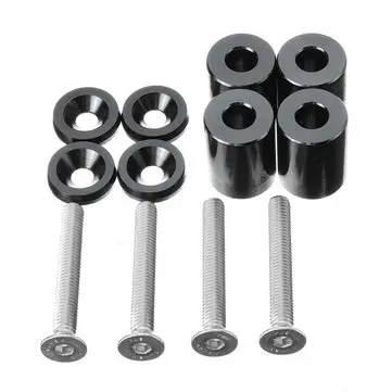 6 mm Racing 1 tomme Billet Hætte Vent Spacer Riser Kits Til Bil Auto Turbo Motor Motor