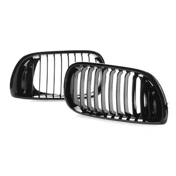 Blank sort nyre frontgrill til BMW E46 3-serie 4-dørers 4D 02-05 LCI Facelift