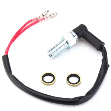 Universal 10mm x 1.00 Pitch Motorcykel Hydraulisk Bremse Lyskontakt Banjo Bolt