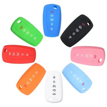 5 Knapper Silikone Fjernbetjening Nøglekasse Dækselbeskytter Til Ford Fusion F250 2017