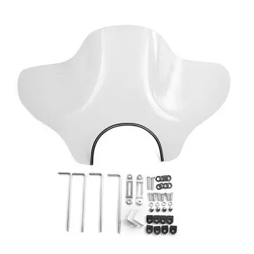 Motorcykelklar PC-vindskærm For Cruiser Harley/Honda Universal