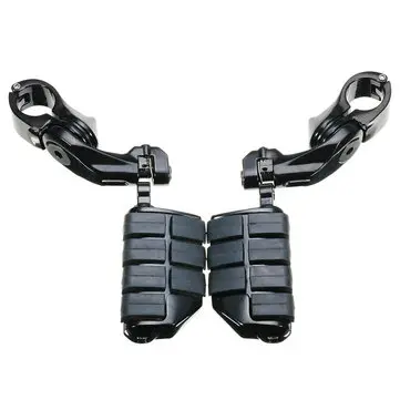 1,25 tommer / 32mm Sort fodjusterbart pedal lang vinklet For Harley-Davidson
