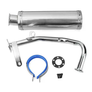 GY6 50cc 100cc Scooter Ydelsesudstødning Rør Rustfrit 88*300mm