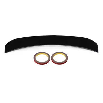 Umaleret ABS-plastiksort Bagklap Spoiler Læbe Flyvende Vingebil Hale Pasform Til Ford Mondeo 2013-2018