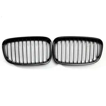 Par Gloss Black Front Car Grill til BMW F20 F21 1-serien 2011-2014