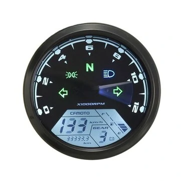 12000RPM LCD Digital Hastighedsmåler Odometer Motorcykel 1-4 Cylindre