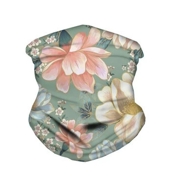 Elastisk Letvægtsåndbar Turban Sommer Anti-UV Trykt Bandanaschal Hals Gaiter