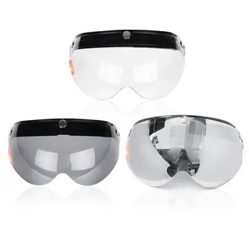 3 Snapknap Pilot-Stil Universel Motorcykelhjelm Linse Skjoldvinduesvisir