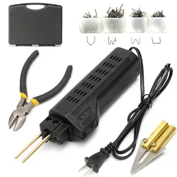 Stapler Bumper Plastic Fairing Welding Kit Fakkel til Bil Auto Reparation 220V