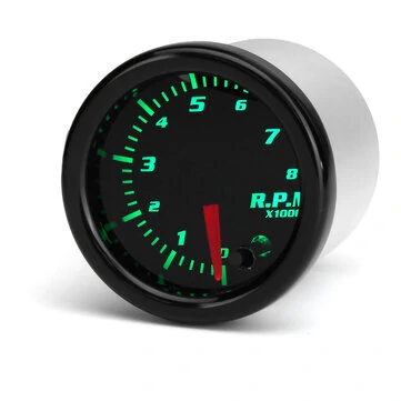 Universal 2 Tommer 52mm Turtæller Tach 8K RPM Måler Digital 7 Farve LED Display Bil Måler