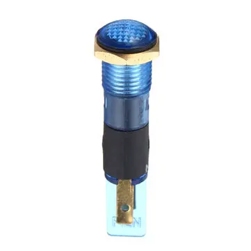 DC 12V 8mm LED Indikator Bil Båd Lys Pilot Instrumentbræt Advarsel Lampe