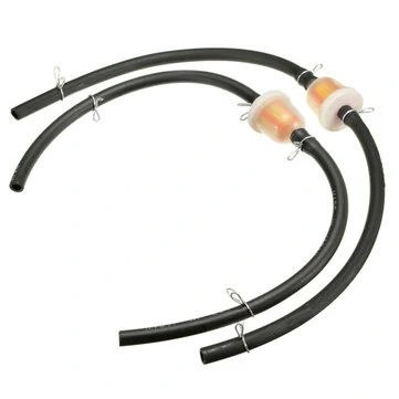 2 stk brændstofbenzin inline filter slange rør med klips til 2-takts Mini Moto Dirt Bike ATV Quad