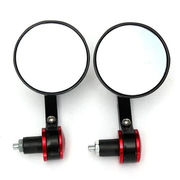 7/8 tommer Motorcykel Motor Bike Bar End Bagspejl Rrounded